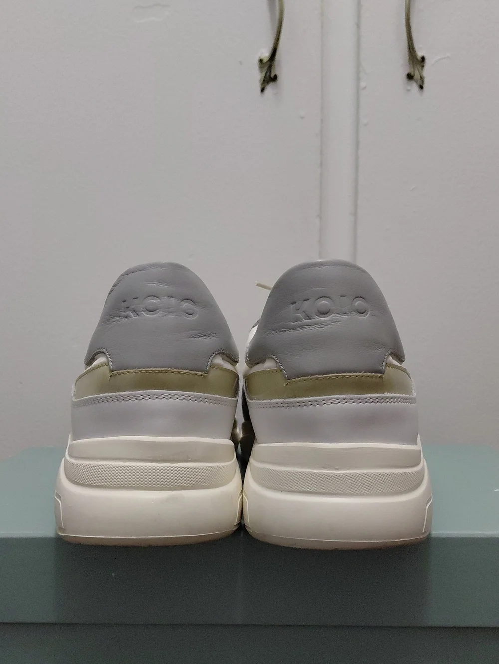 KOIO Avalanche  Light Gray and White Women's Athletic Sneaker